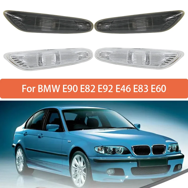 Pair Left&Right Fender lights Assembly For BMW E90 E82 E92 E46 E83 E60 Turn Signal Side Marker Light 63137253325 63137253326