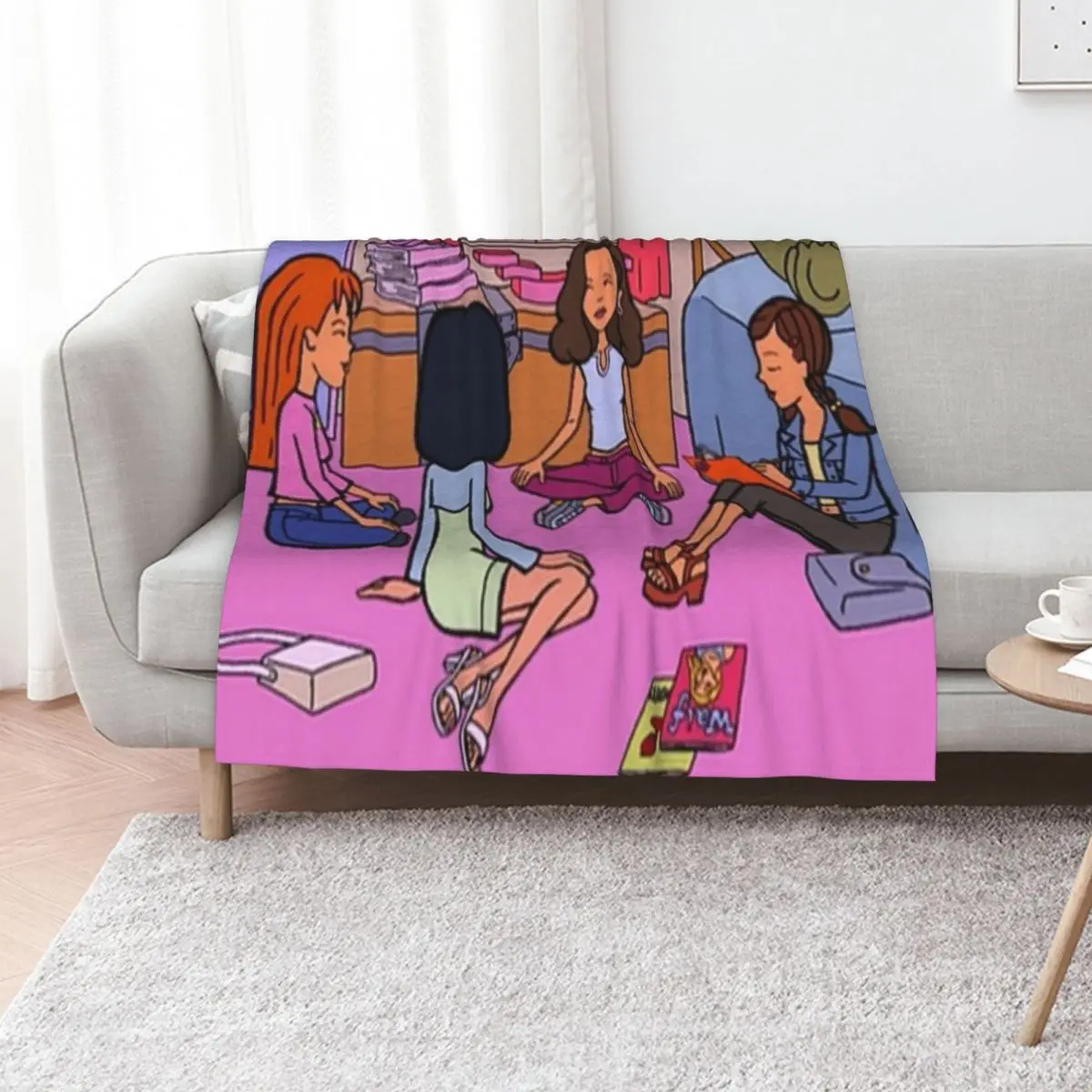The Fashion Club Throw Blanket Soft Plush Blanket as Housewarming Gift