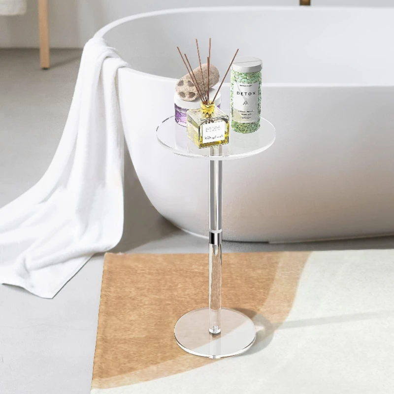 

Минималистичный акриловый журнальный столик, небольшая тумбочка для гостиной, милый подвижный торцевой столик, модная боковая стойка для хранения дивана