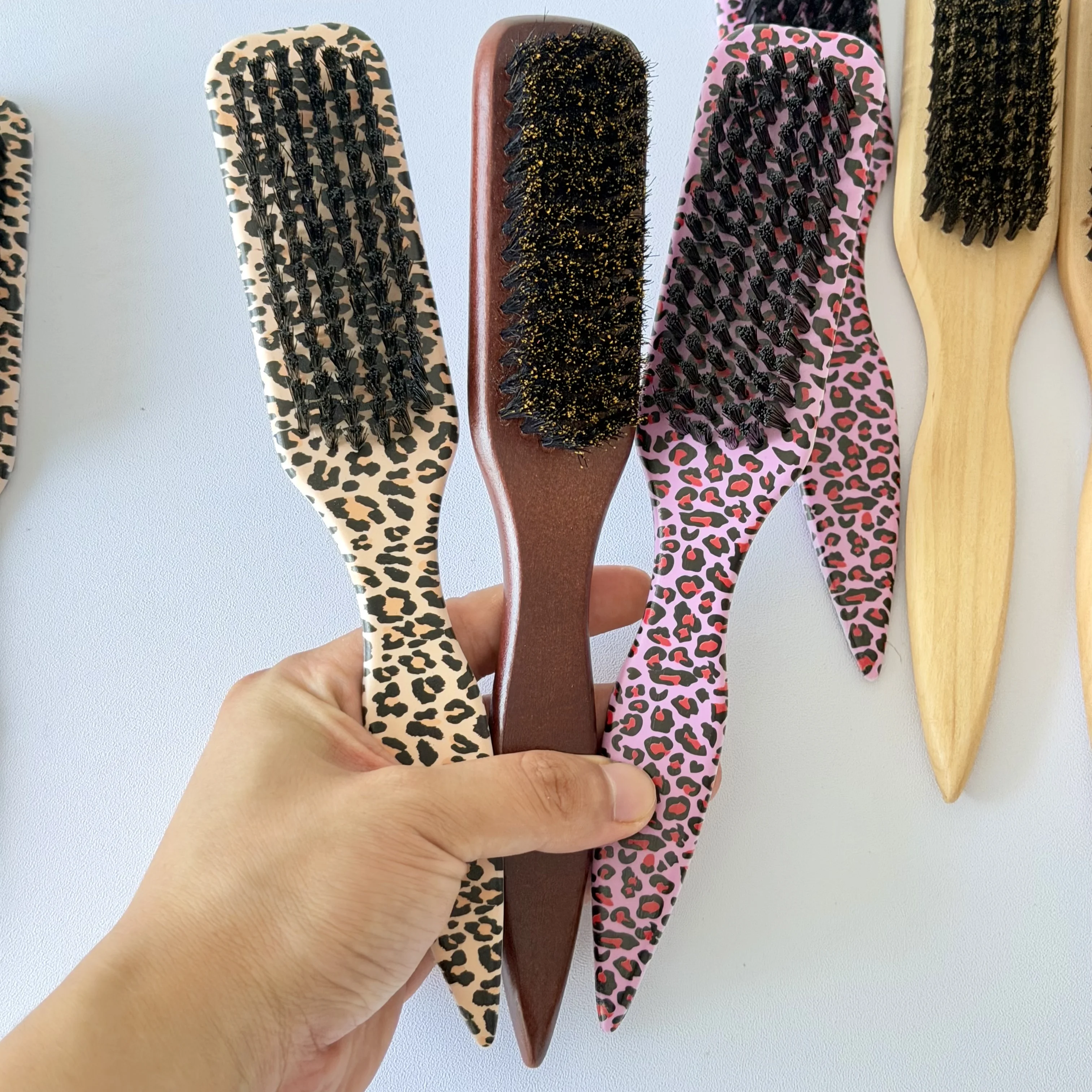 Slick Back Hair Brush for Sleek Ponytail Bun & Smoothing Baby Hairs, Flyaways, Edge Control - Backcombing & Teasing