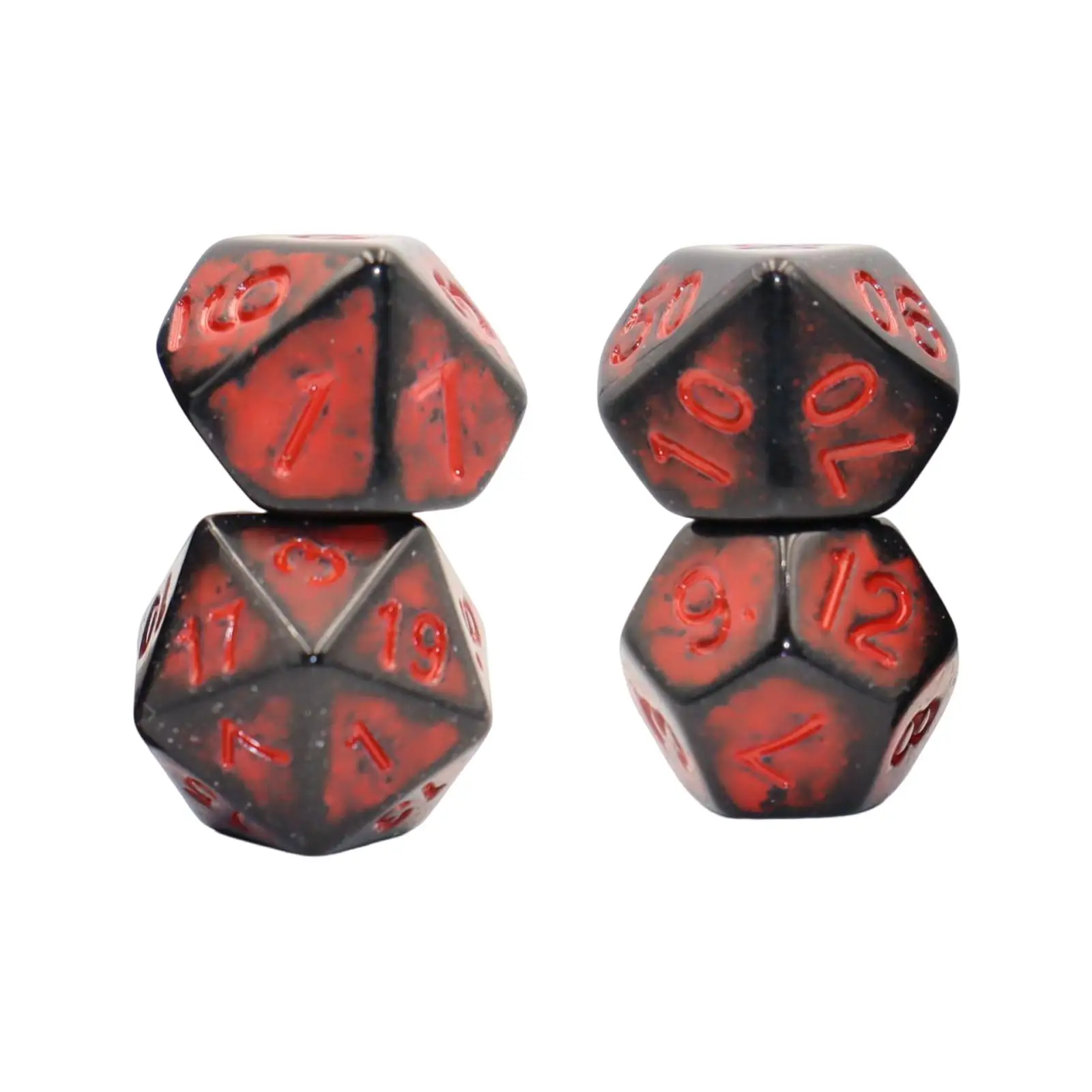 

7 Pieces Polyhedral Dices Set Party Favors D4 D8 D10 D6 D12 D20 Role Playing