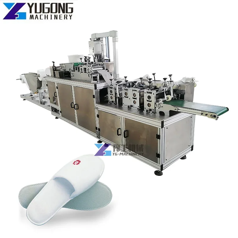 Hotel Fully Automatic High Speed Production Line Disposable Sandals Machine Non Woven Slippers Hotel Slipper Printing Machine