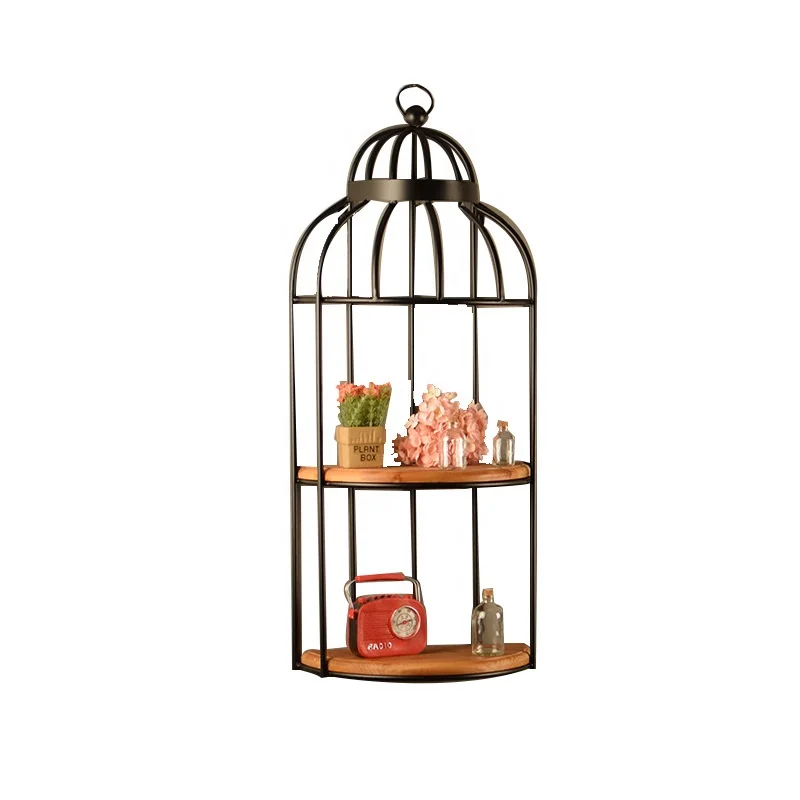 American Retro Craft Decoration Simple Birdcage Wall Hanging