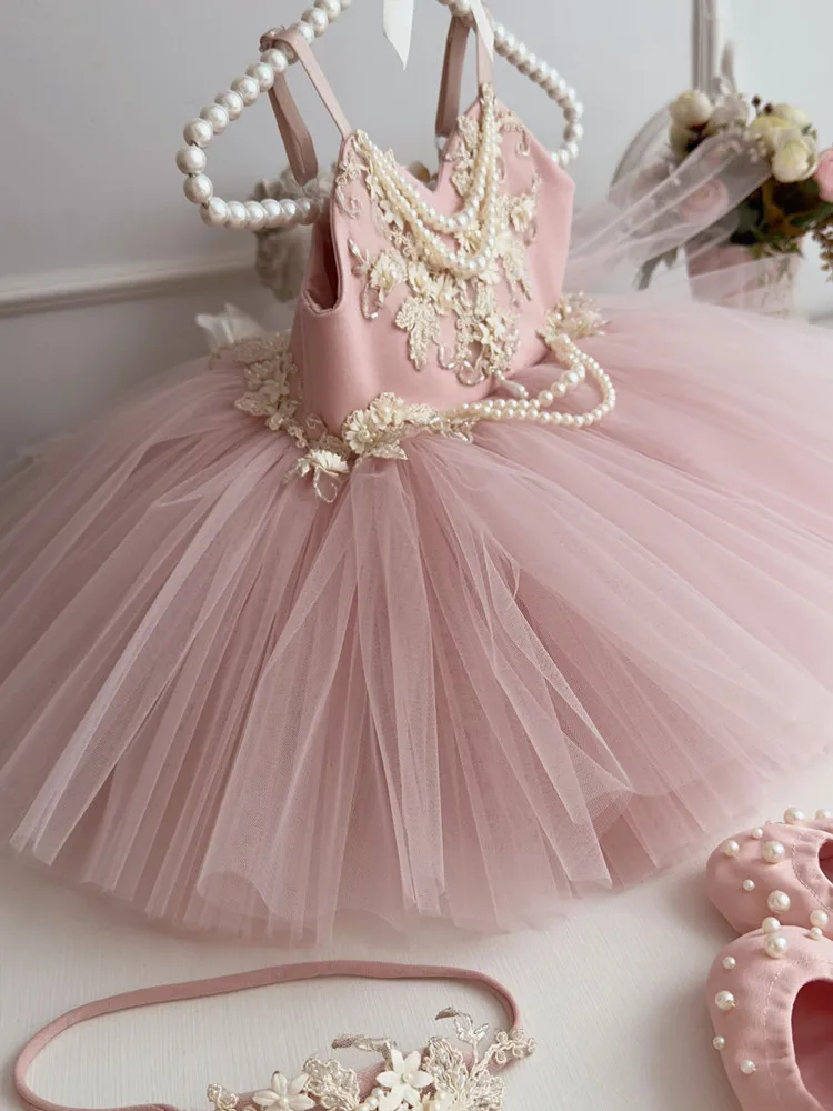 Hochwertiges Prinzessinnen-Abendkleid für Kinder, für Klavierauftritte, Geburtstagsfeiern, Mädchen-Festkleid A5022 Großhandel – Detail 5