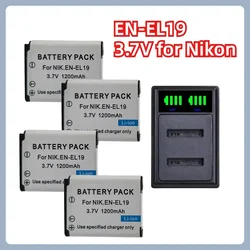 EN-EL19 3.7V 1200mAH Battery Suitable for Nikon S6600 S3100 S3300 S7000 S2500 S2600