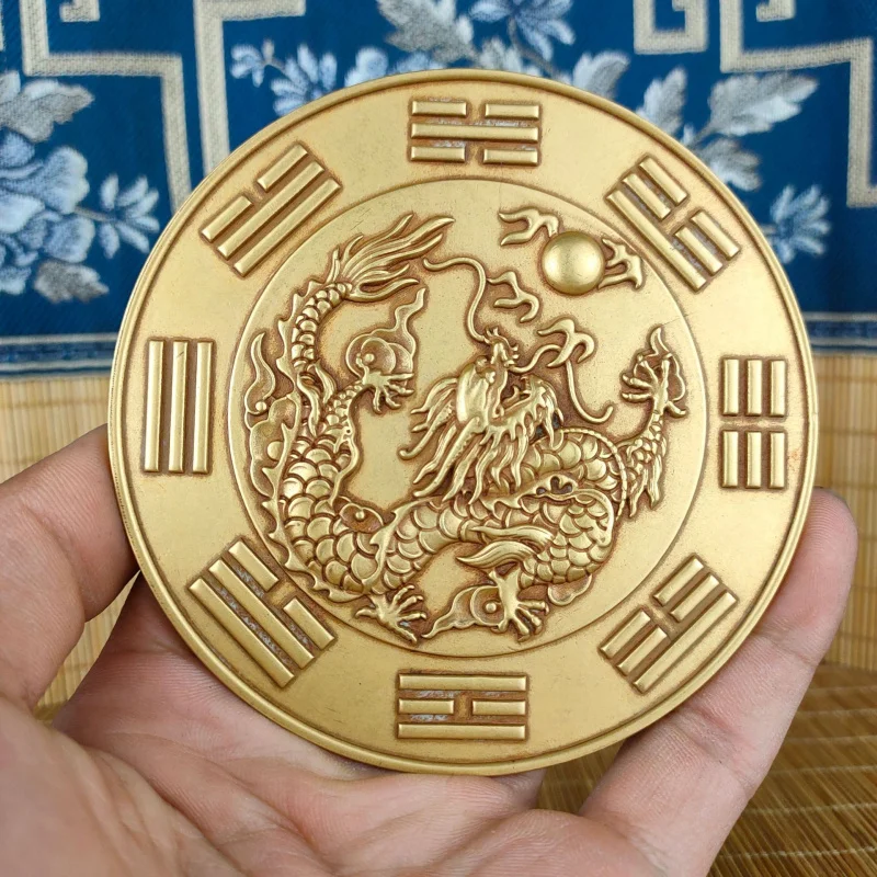 Brass Fire-Resistant Dragon Kitchen Decoration in the Northwest Three Fire-Resistant Dragon Ornament Burning Heaven Gate Qian Gu