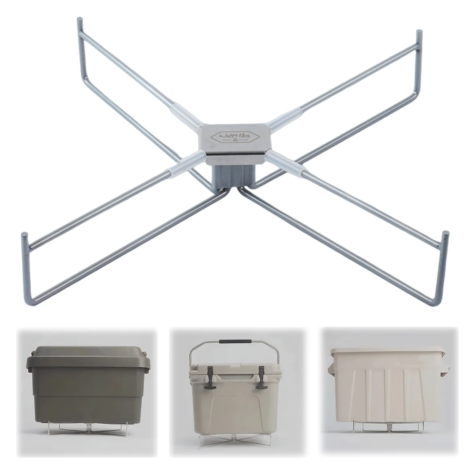 

Металлическая складная подставка-холодильник с сумкой для хранения, многофункциональная складная подставка-холодильник для кемпинга, отдыха у бассейна, рыбалки, гриля