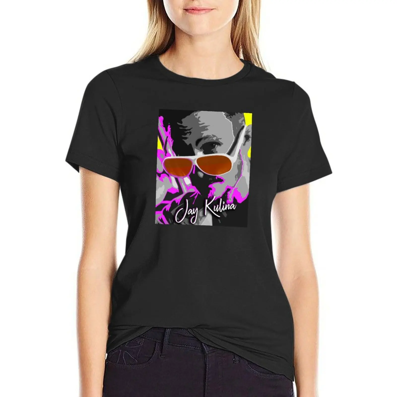 Jay Kulina From Kingdom T-Shirt Oversized Zomerkleding Zwarte T-Shirts Voor Vrouwen