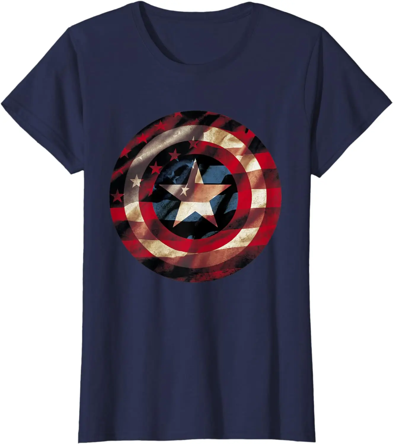 Comics  Graphic Flag Fill Shield T-Shirt