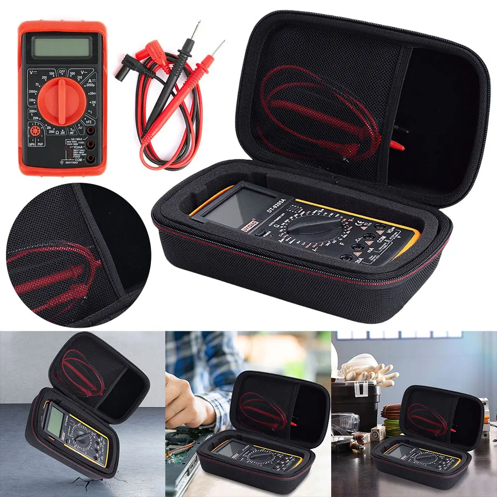 Waterproof EVA Hard Case For F117C F17B F115C Digital Multimeter Carrying Cover Case Multimeter Outdoor Travel Shockproof Bag