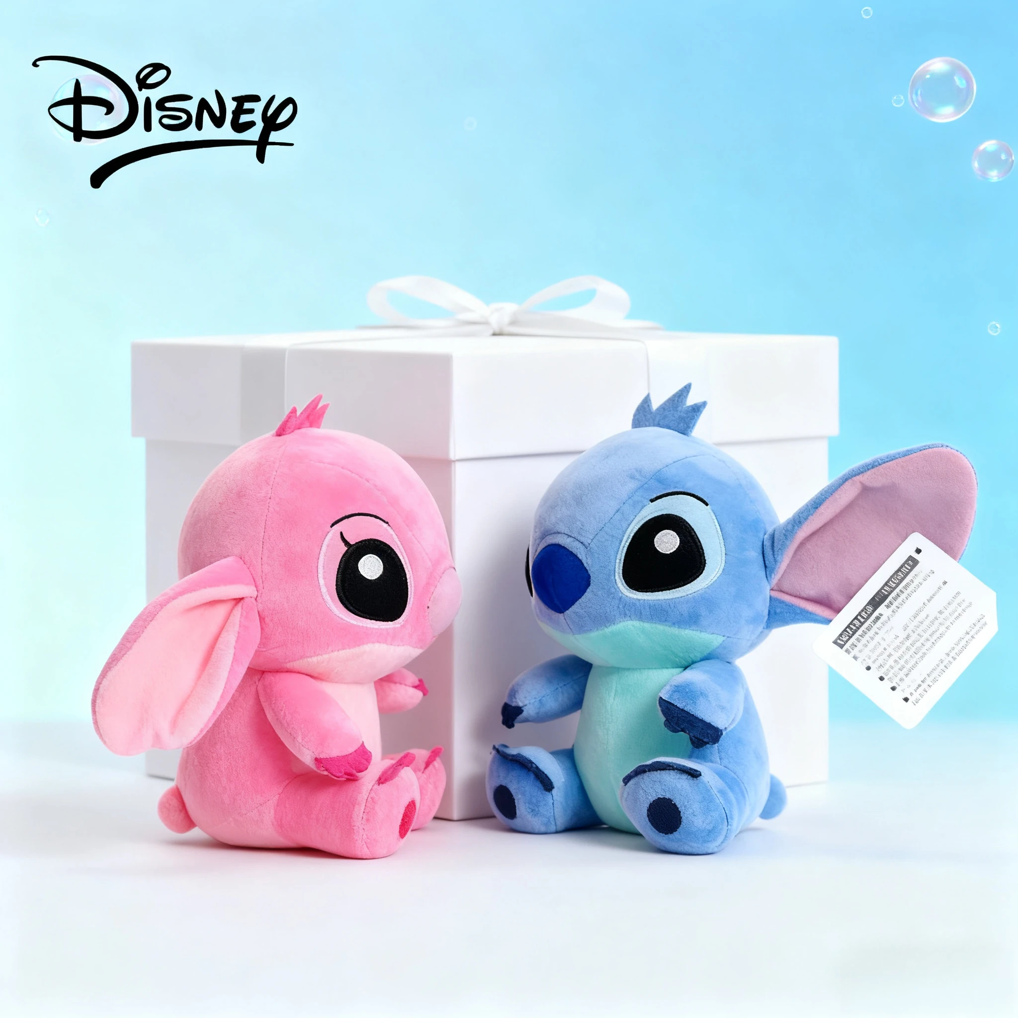 

Kawaii Disney 18cm Stitch Plush Toys Keychain Cartoon Doll Backpack Anime Creative Peripheral Birthday Gifts for Boys and Girls