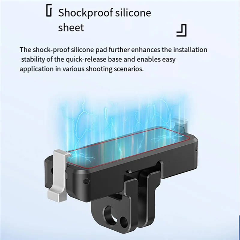 Uitra Magnetic Quick Release Base For Insta360 GO For Sports Cameras Camera Adapter Aluminum Alloy Enhanced Stability