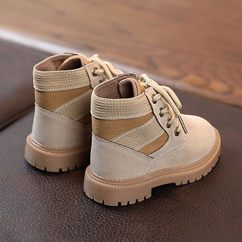 Autumn Winter Kids Boots Warm Boys Toddler Girls Boots Fashion Leather Children Casual Shoes Boys Girls Boots for Kids