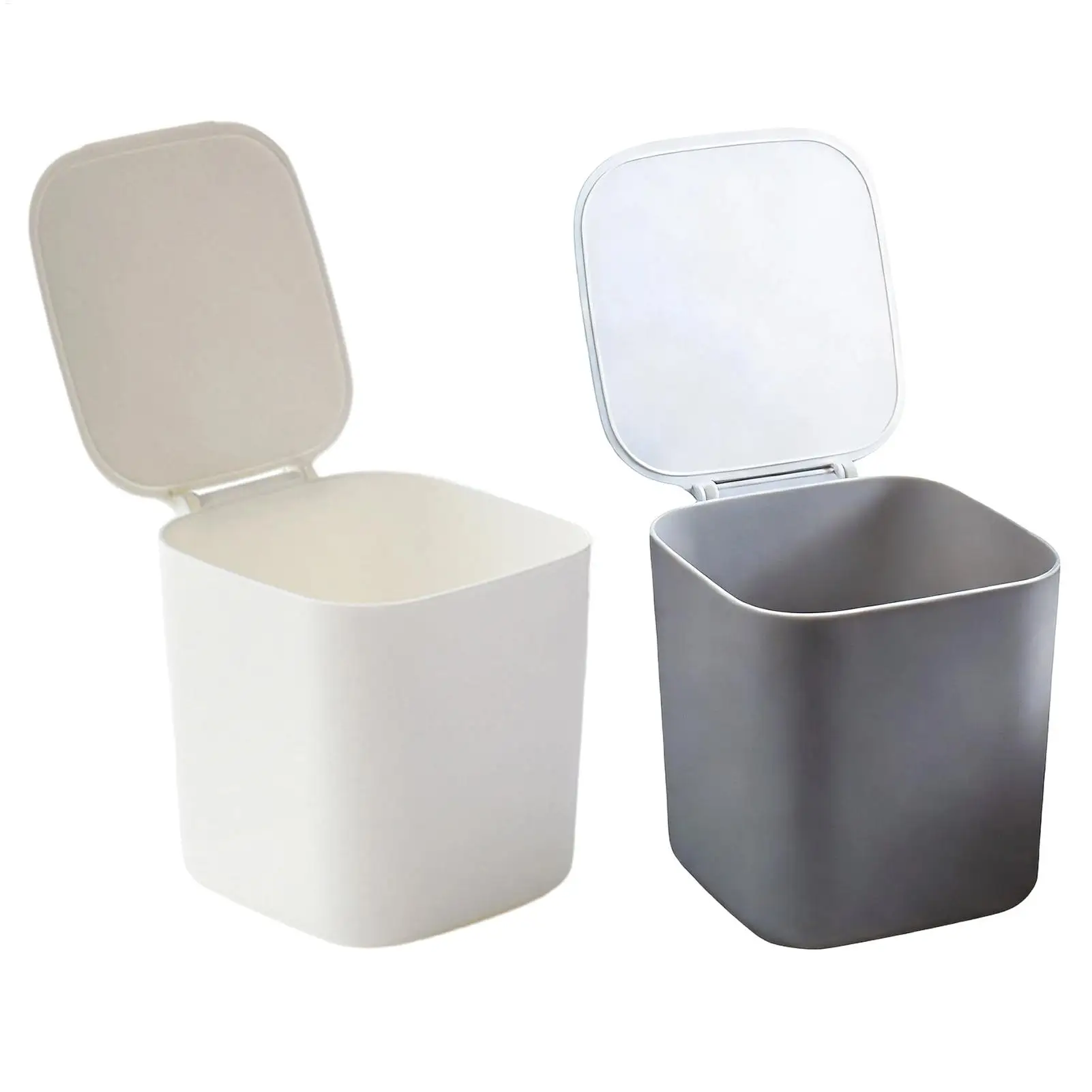 Mini Trash Can with Lid Small Desktop Waste Bin for Office Desk Bedroom Car Kitchen Countertop Home Apartment Dorm RV
