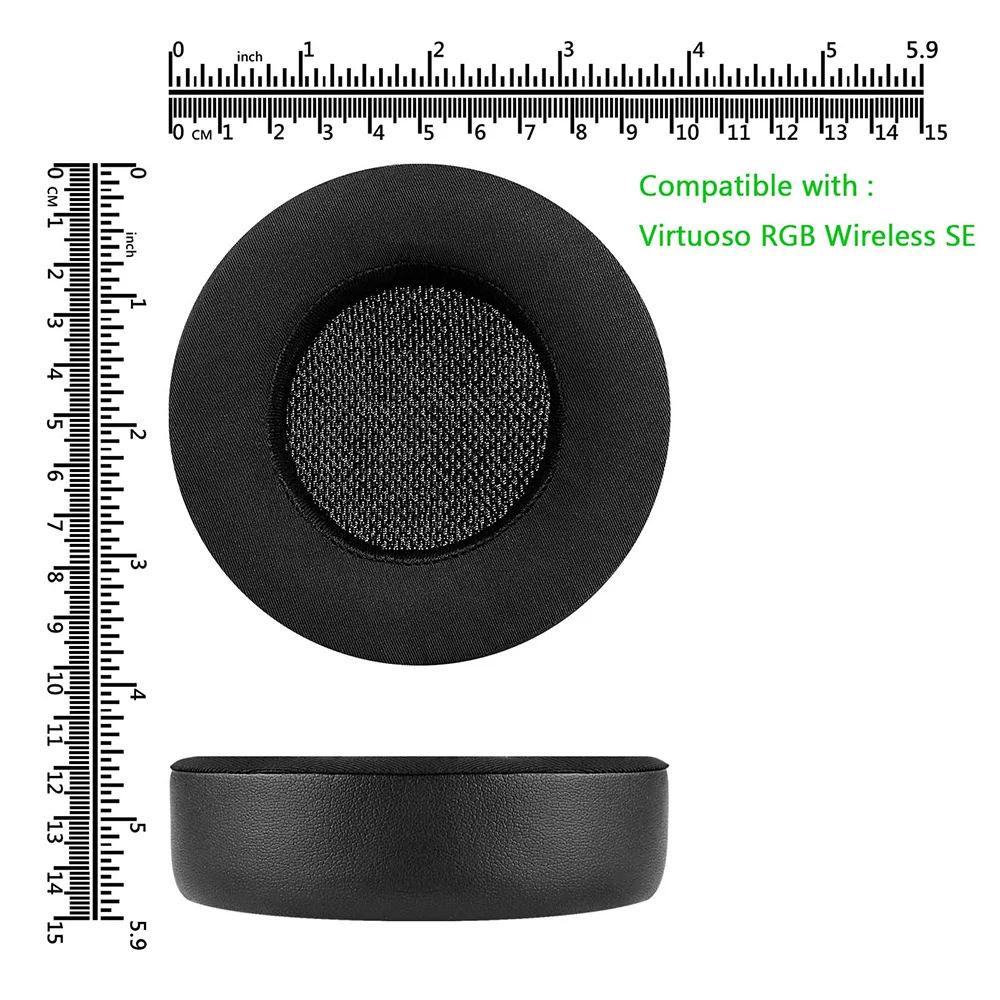 쿨링 젤 교체 이어 패드 쿠션 컵, Corsair Virtuoso RGB 무선 SE XT 헤드폰 헤드셋용 이어 패드 수리 부품