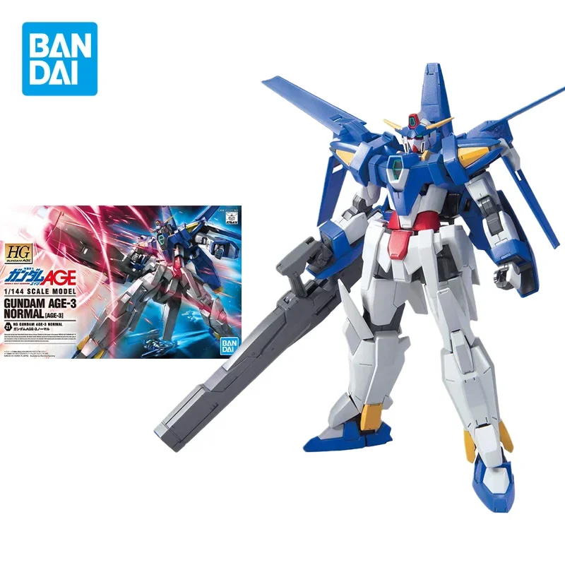 

Оригинальный комплект модели Bandai Gundam, аниме-фигурка HG 1/144 GUNDAM AGE-3 NORMAL, фигурки героев, коллекционные игрушки, подарки для детей