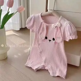 Baby Summer Short Sleeved Jumpsuit Super Cute New Baby Fashion and Comfortable Kids Rompers New Style