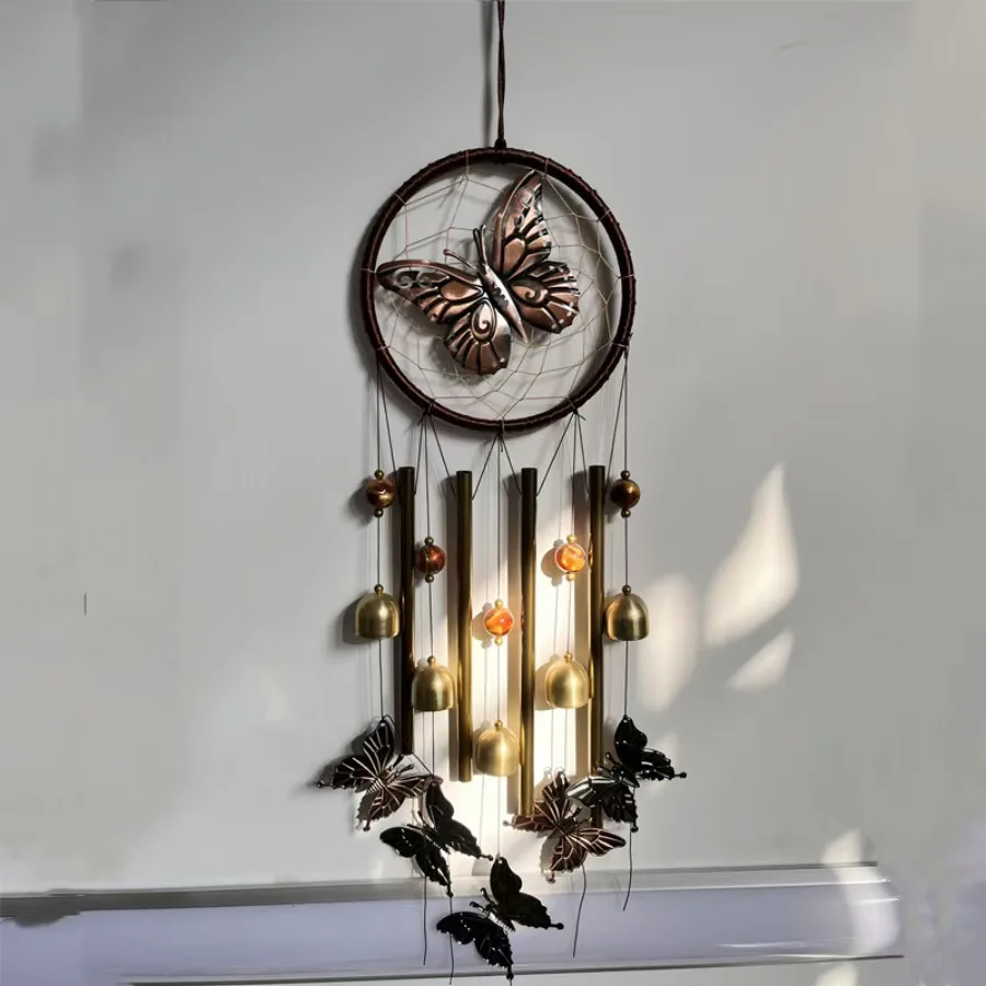 

Dream catcherHandmade Indian Style Dreamcatcher Wind Chime - Boho Forest Decor for Bedroom/Wedding Gift