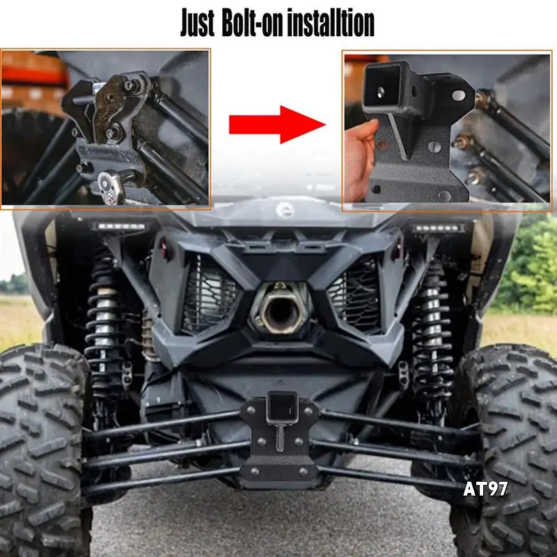 

2 Inch Rear Receiver Hitch 2017-2023 For Can Am Maverick Turbo/Max Turbo/X DS/X RS Turbo, Standard 2Inch Attachments