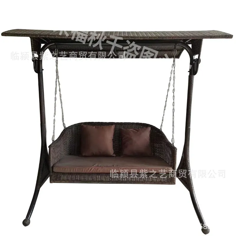 Iron Swing, Outdoor Garden Hammock Chair, 2 Person Indoor Adult Hanging Seat, Balcony Patio Swing, Durable Metal Frame
