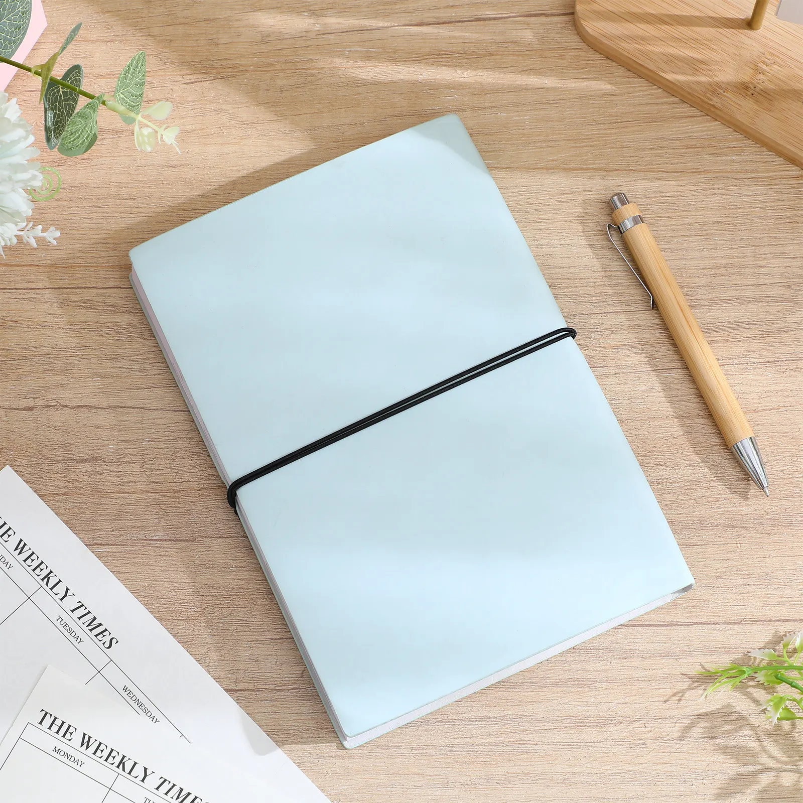 

Black Elastic Ropes Sturdy Stretchy Fabric for Notebooks Refill Connection DIY Journal Accessories Rubber Bands