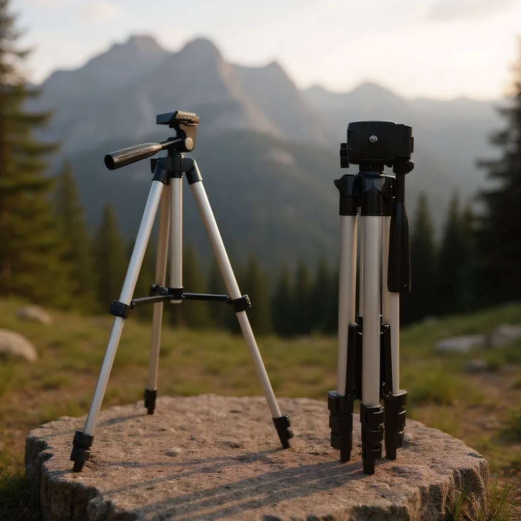 Portable Telescopic Tripod - Aluminum Alloy Gimbal for Live Broadcast