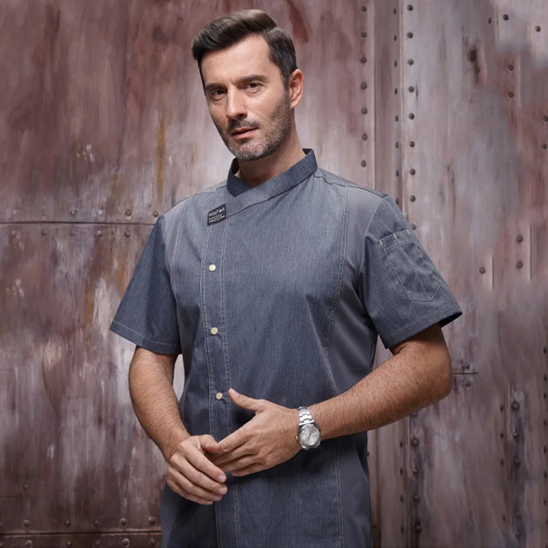 Mężczyźni Kobiety Praca w kuchni Mundur dla dorosłych Unisex Kurtka szefa kuchni Płaszcz Kucharz Hotel Restauracja Stołówka Cukiernia Kawiarnia Koszula Kostium kucharski