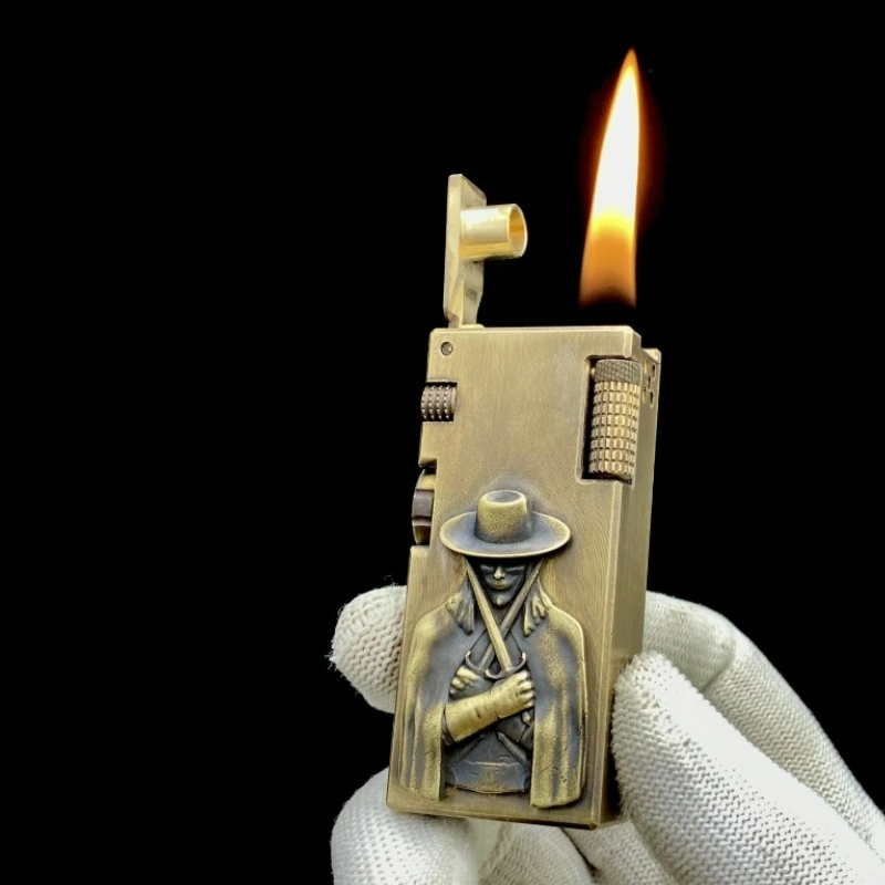 

Brass Retro Carving, Good Luck,Tianqiong Second-generation Oil Lighter,welding Personality, Men's Selected Gift, Collection Gift