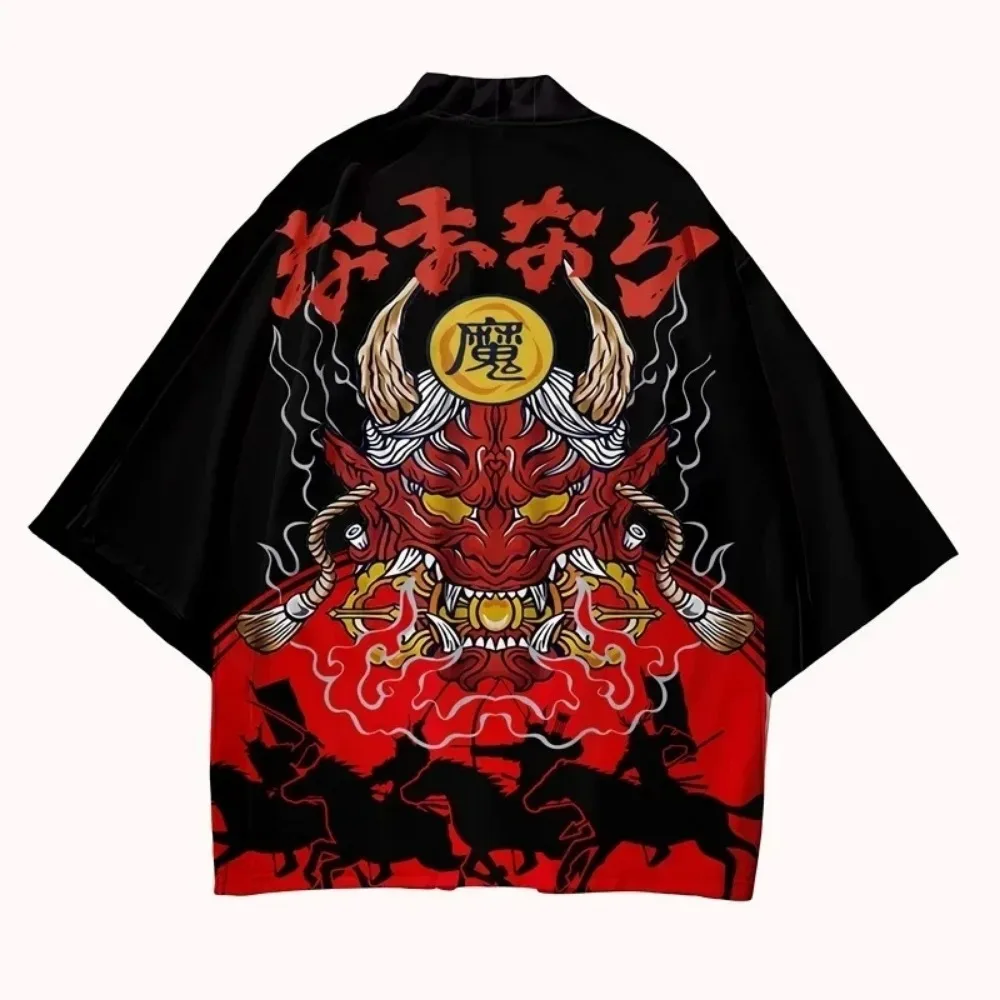 Kimono Cardigan Japanese Men Yukata Harakuju Asian Japanese Clothes Samurai Costume Anime Kimono Streetwear Haori Male