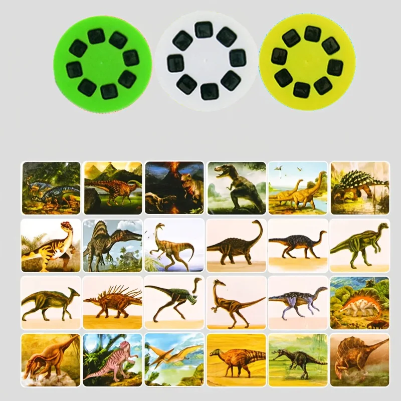 جهاز عرض للأطفال 24 أنماط مصباح إسقاط مضيء صغير للأطفال استكشاف العالم الجديد ألعاب مصباح يدوي مضيئة