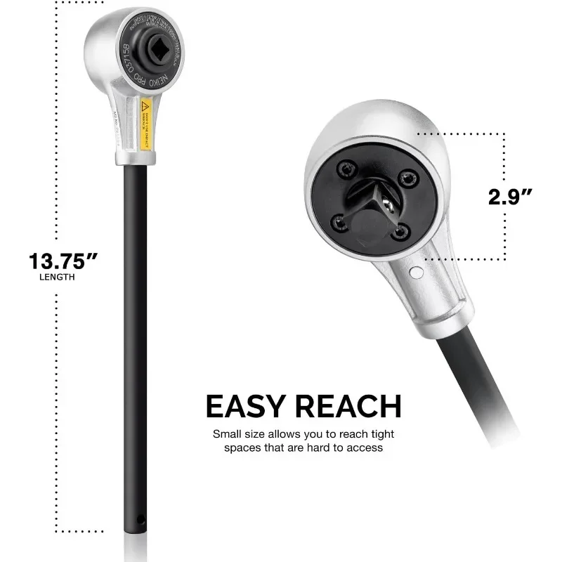 Torque Wrench, 1100 Foot-Pound Heavy Duty Torque Multiplier Wrench, Cr-Mo and Chrome-Vanadium