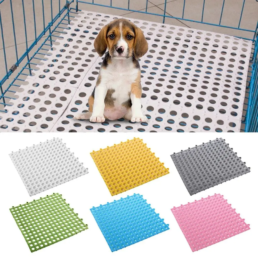 TPE Anti-slip Splice Toilet Ground Mat Bathroom Carpet Pet Cage Floor Mat Rabbit Foot Mat