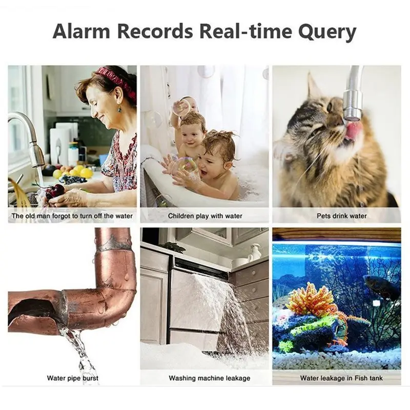 SYW-Tuya WIFI Water Overflows Alarms Flood Leakage Sensor Water Overflow Level Detector
