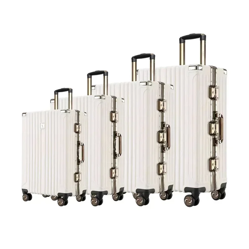 Aluminum Frame Luggage Large Capacity Suitcases Valise  with Universal Wheels Business Suitcase