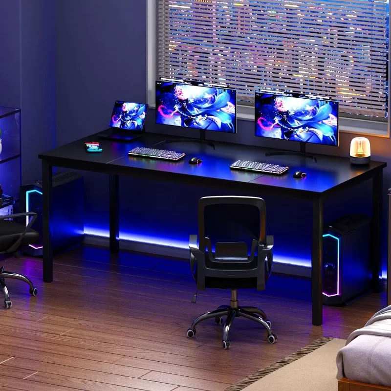 Grande Conferência Computer Desk, Mesa de Escritório, Escrita, Workstation, 70,8x31,5 polegadas