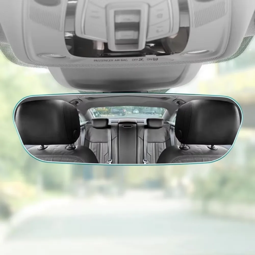 

Adjustable Wide Angle Convex Rearview Mirror High-definition Safety Sun Visor Mirror Covers Easy-Clip Non-slip