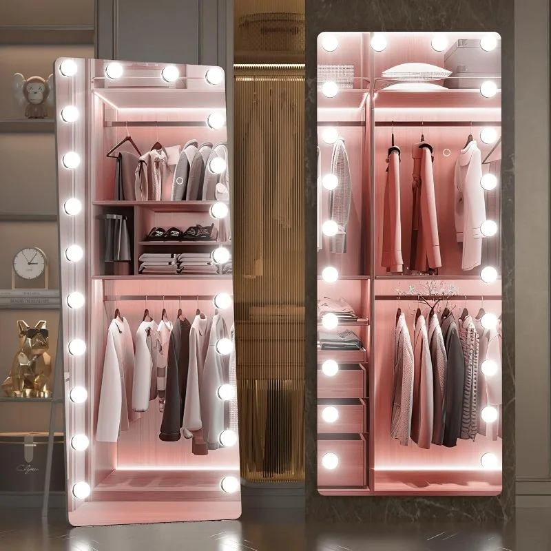 Full Length Mirror with Lights, 65