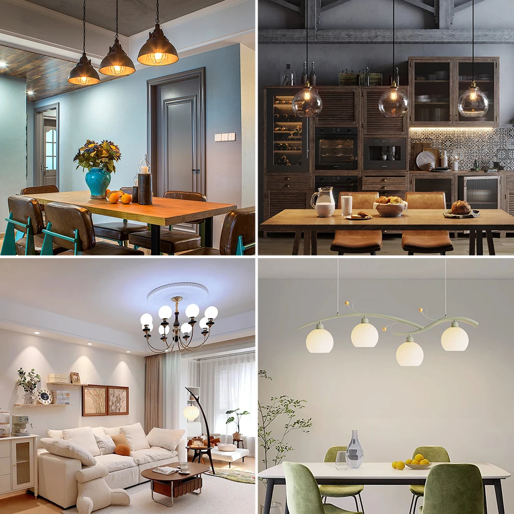 G45 Globe LED Light Bulb E26 E27 Base Edison Filament Ball Lamp 220V 110V 4W Mini Vintage String Light Replacement Bulbs