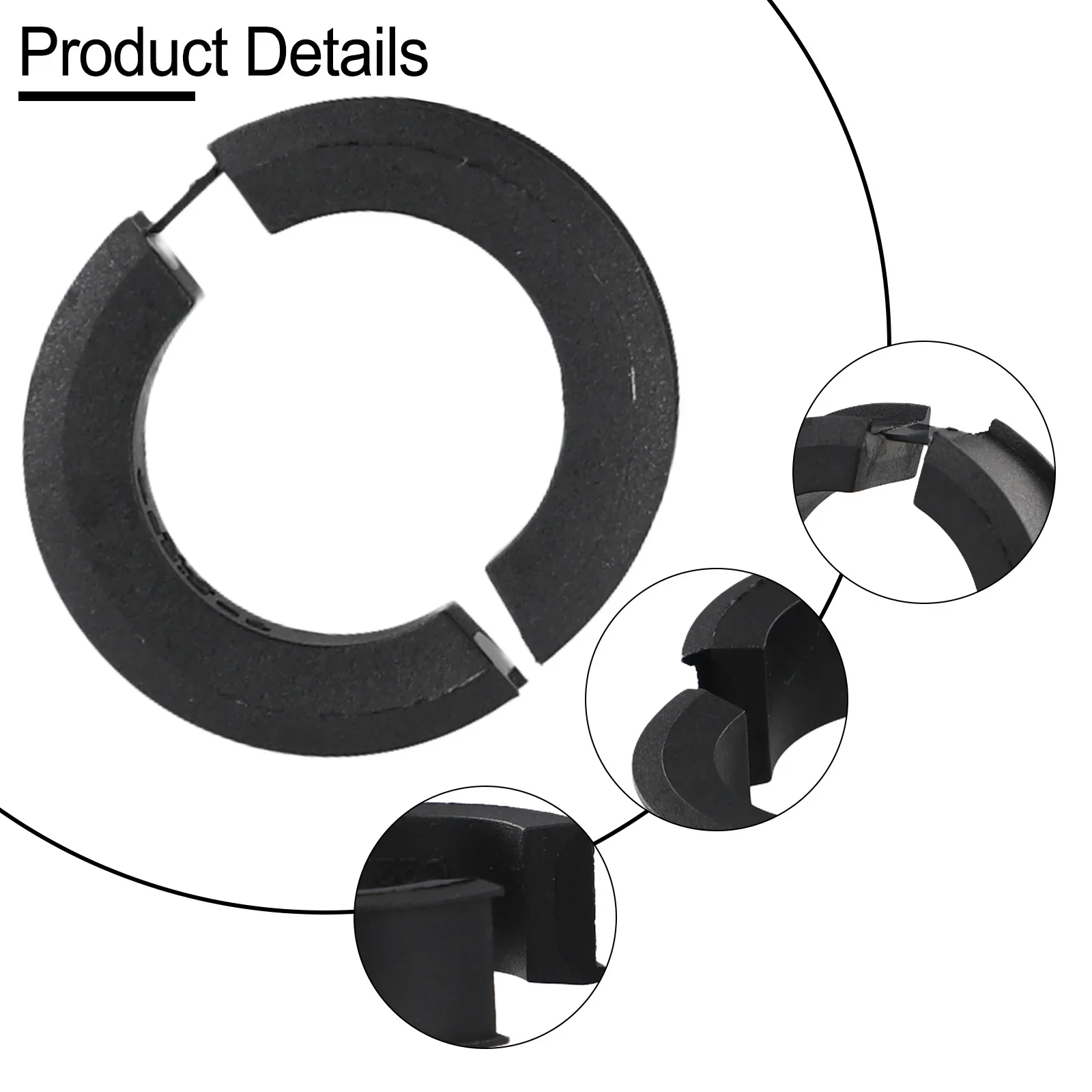 Plastic Resin Handlebar Washer To Handlebar Bracket Frame Reducing Washer Shock Absorbing Black Handlebar Washer