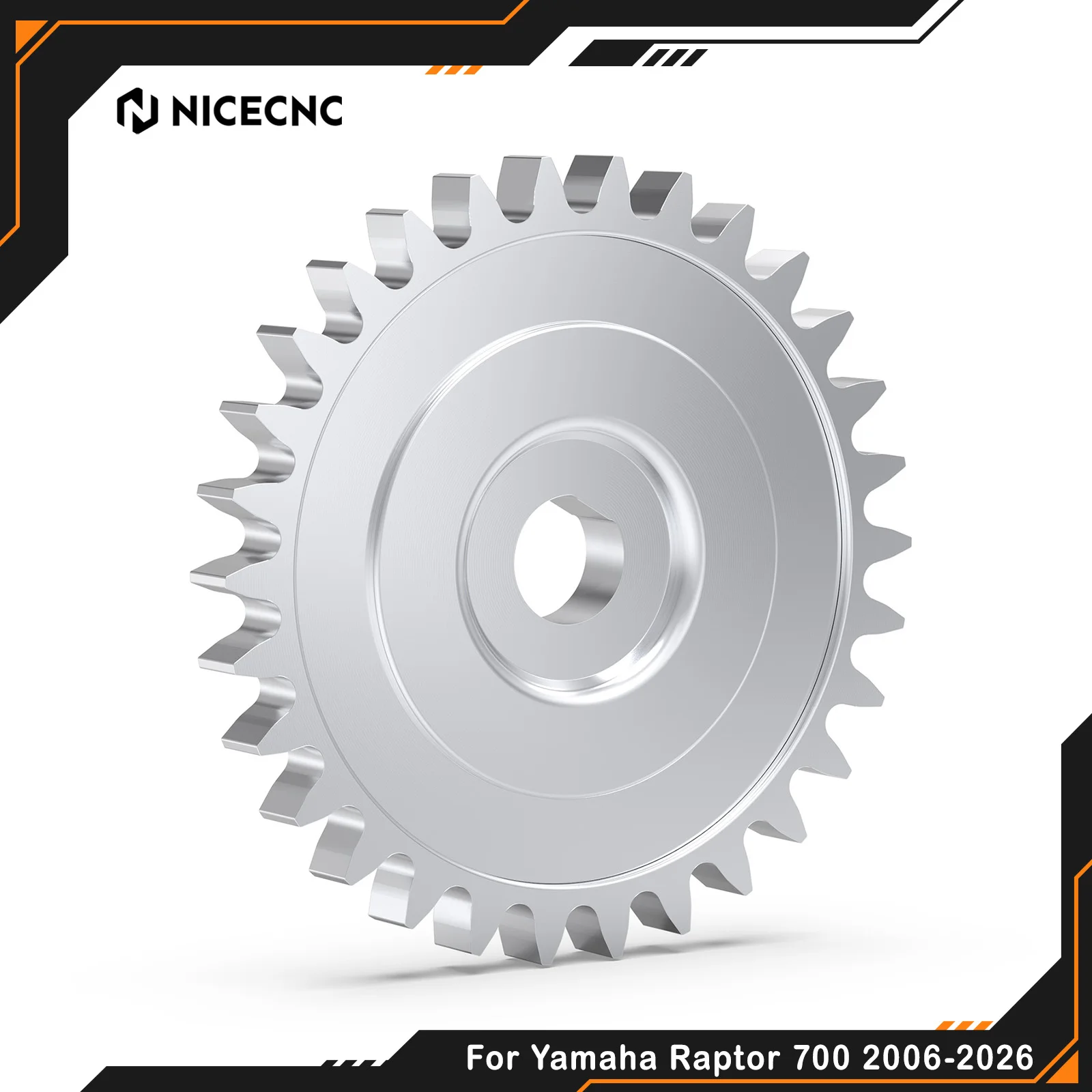 NICECNC For Yamaha Raptor 700 2006-2026 Oil Pump Drive Gear For Yamaha Raptor 700R 2009-2026 660R 2001-2005 Aluminum Accessories