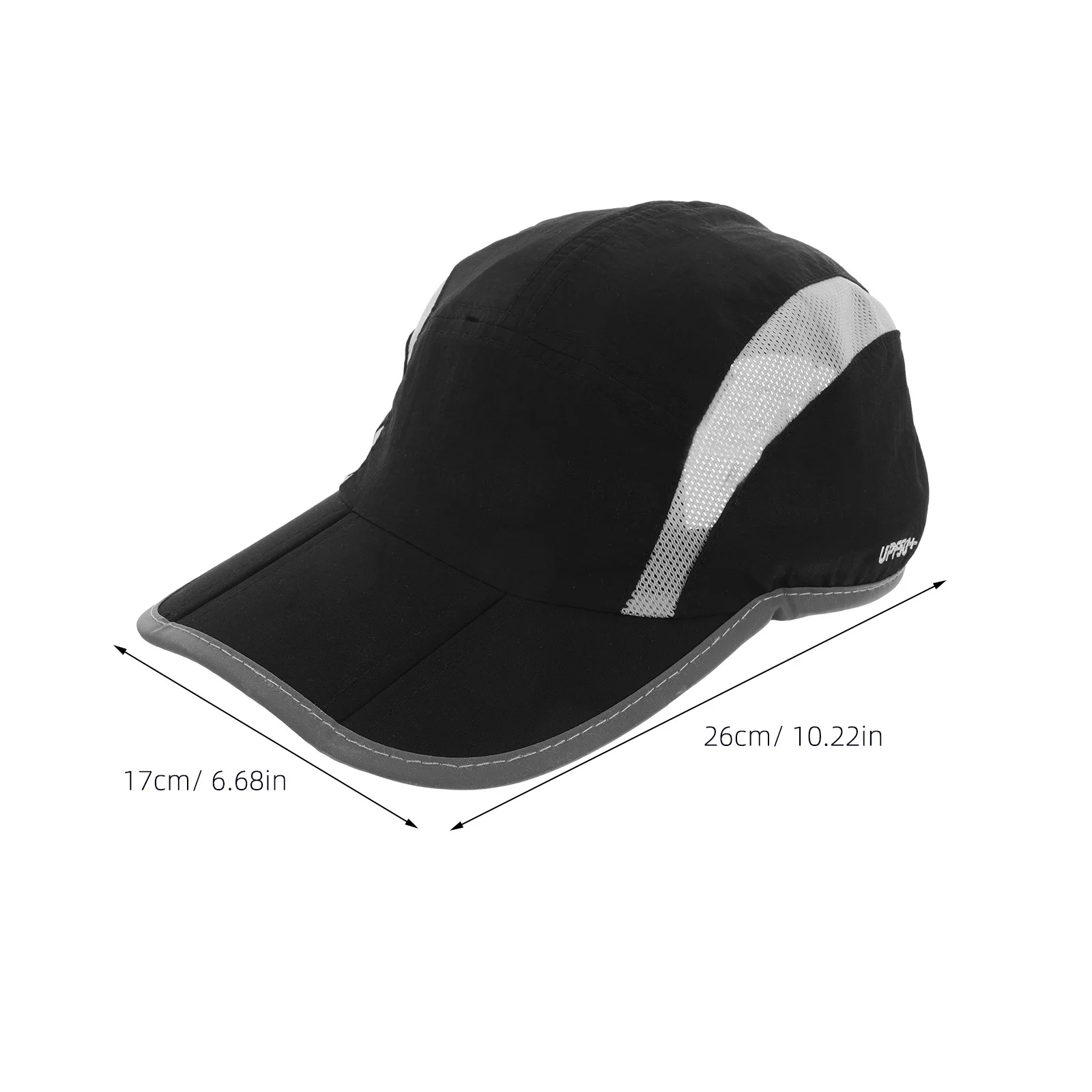 قبعة رياضية خارجية قابلة للتعديل وقابلة للطي وخفيفة الوزن وسريعة الجفاف للحماية من الشمس للرجال والنساء أثناء السفر وقبعة خارجية قابلة للطي