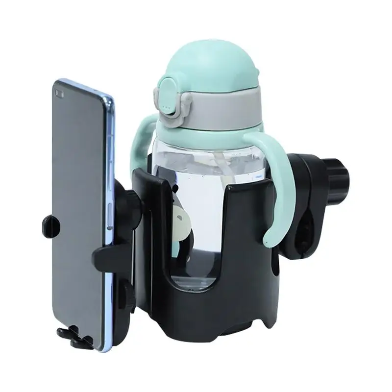 

Baby Stroller Cup Holder With Phone Holder Universal Rack Bottle 360 Rotatable Cup Holder For Milk Bottle Cart Pram Accessories