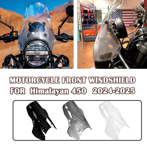 Para Himalayan 450 Himalayan 452 2024 2025 Parabrisas de motocicleta escudo protector deflector carenado delantero.