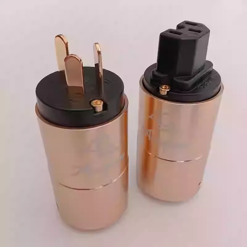 Accuphase 40th AU/US/EU позолоченный разъем Schuko разъем IEC усилитель CD DVD-плеер шнур питания переменного тока DIY сетевой