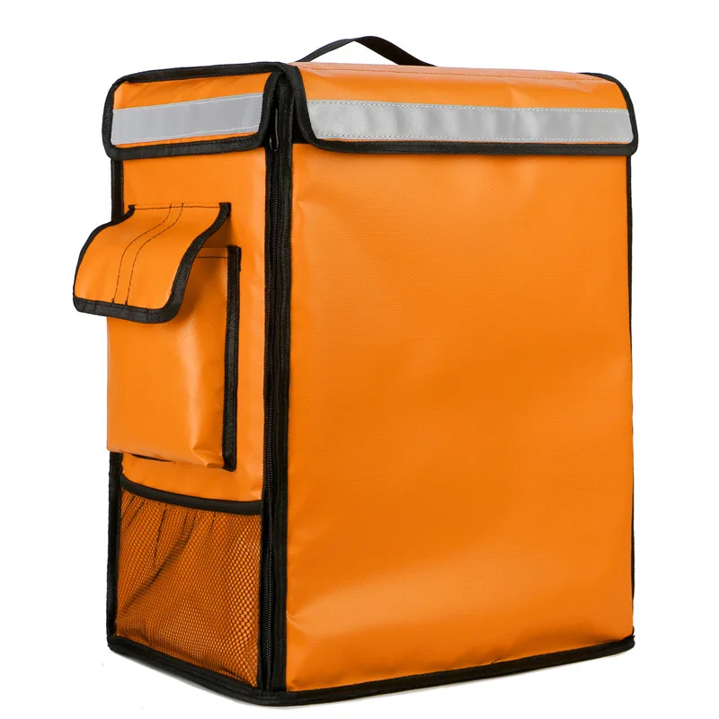 42L Waterproof Thick Takeout Box Insulated Refrigerated Box Double Shoulder Bicycle Rider Bag Outdoor Layered Picnic Box