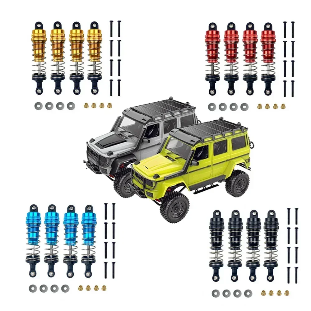 4 قطعة ممتص الصدمات المعدني المثبط ل MN86K MN86KS MN86 1/12 RC ترقية السيارة ملحقات لعبة