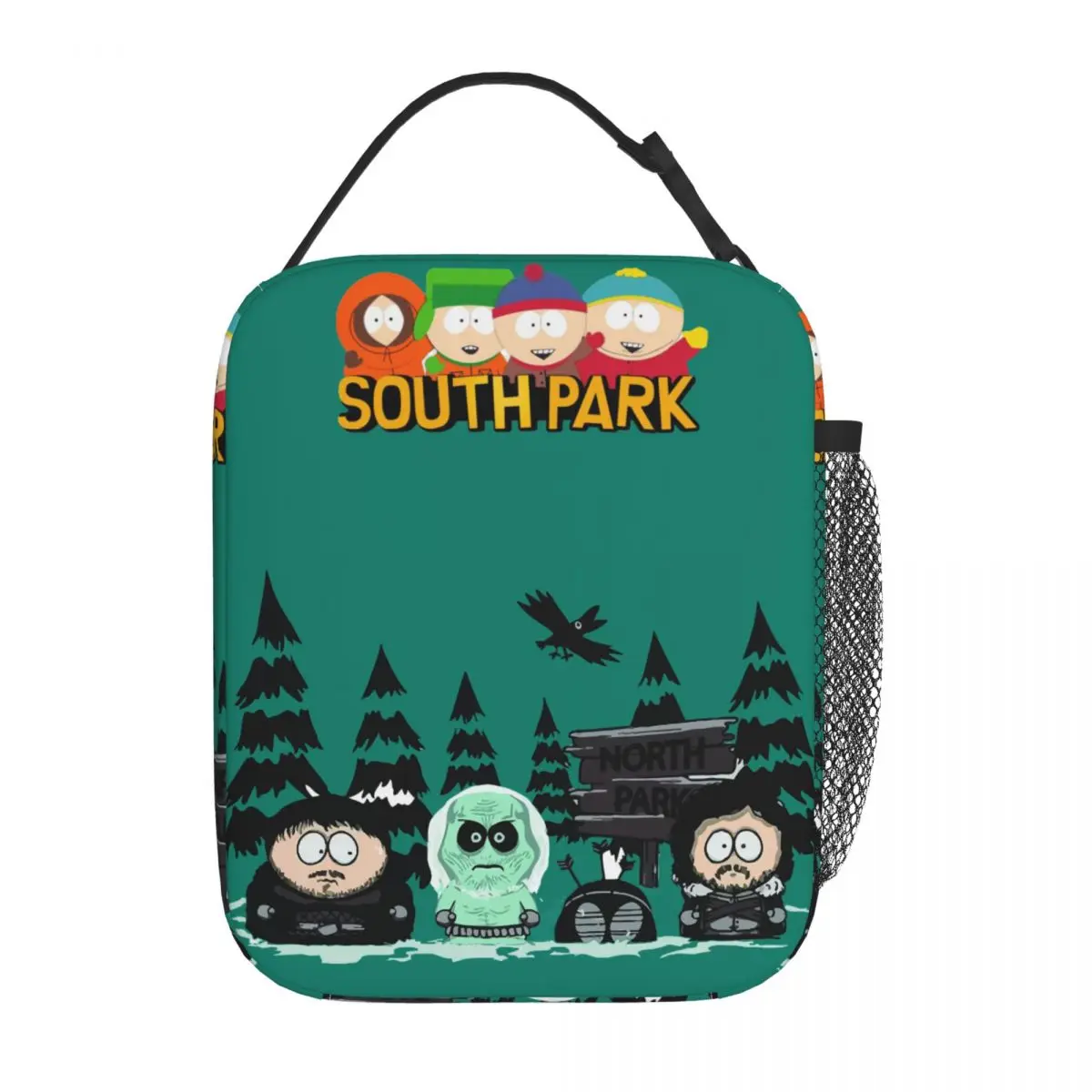أكياس الغداء المعزولة من The North Park South-Parks ذات سعة عالية لساعة الليل وحقيبة للحفاظ على البرودة وصندوق الغداء وحقيبة السفر على الشاطئ للرجال والنساء