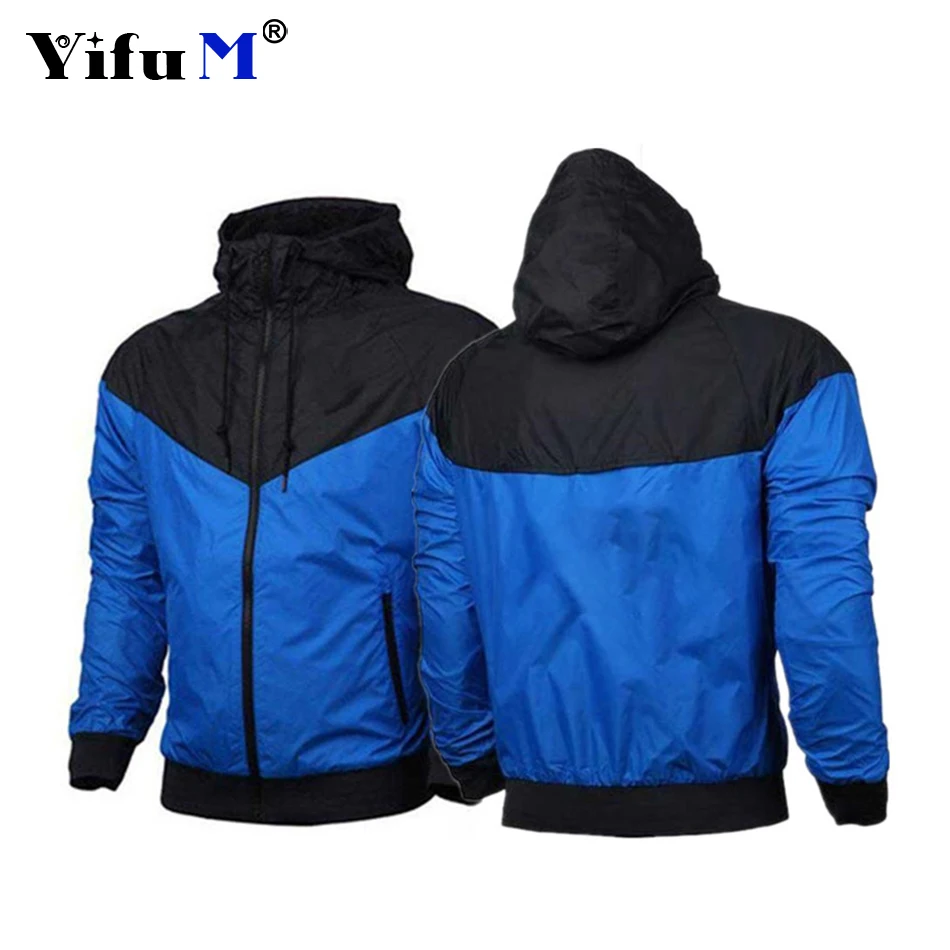 2023 Autumn Men\'s Jackets Waterproof Hoode Wind Breaker Casual Coat Male Jackets Men Patchwork Hiking Sport Clothing