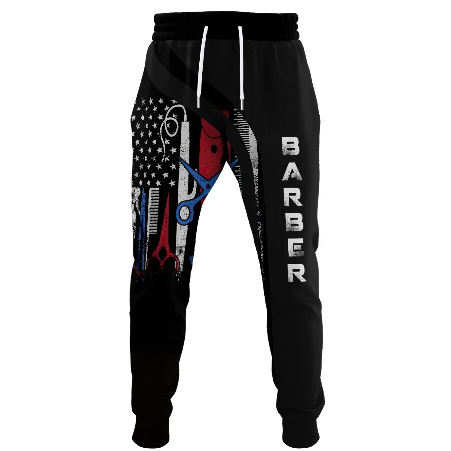 Barber 3D Printed Name Men's Vintage Track Pants Man Sweatpants Y2k Jogger Autumn Fashion Casual Clothes Men Trousers Hiphop