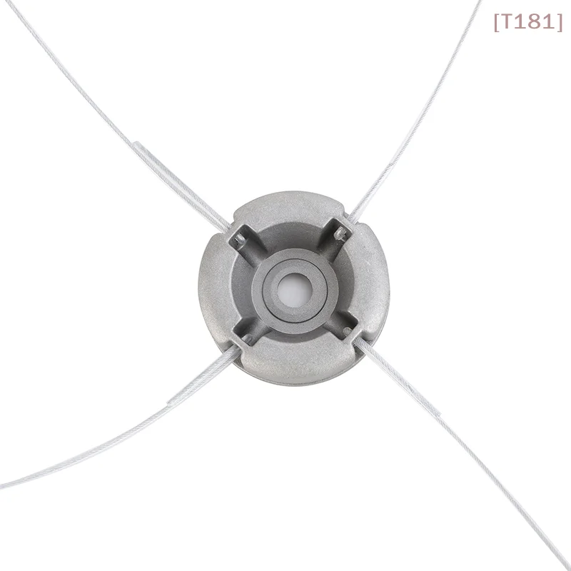 

[E] Universal Aluminum Alloy Lawn Mower Head With Nylon Steel Lawn Mowing Line Lawn Mower Replacement Parts